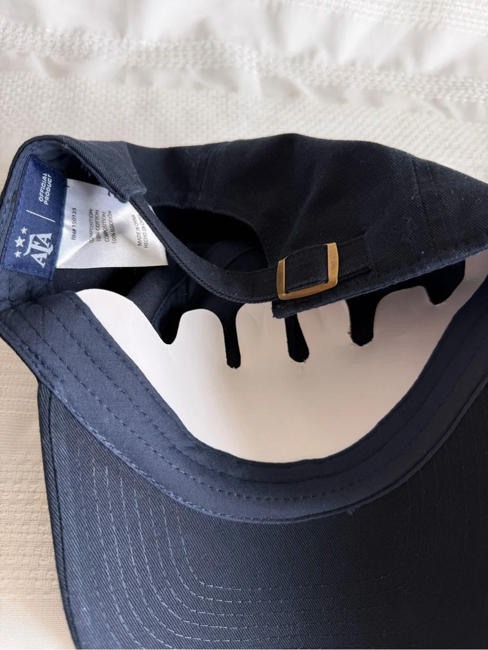 Lionel Messi #10 Embroidered Navy Cotton Cap - Official Argentina Association